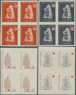 Thematik: Rotes Kreuz / Red Cross: CROATIA: 1943. Red Cross Fund. Two Sets Of Ten In Mint Never Hing - Croix-Rouge