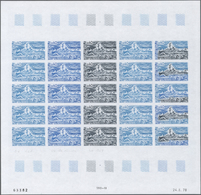 Thematik: Schiffe / Ships: 1979, F.S.A.T. Lot Of 2 Complete Color Proof Sheets Of 25 For The Stamp " - Bateaux