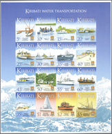 Thematik: Schiffe / Ships: 2013, KIRIBATI: Definitive Issue 'Ships' Complete Set Of 16 In An IMPERFO - Boten