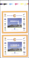 Thematik: Sport / Sport: 2000, GRENADA And ST. VINCENT: 100th CRICKET Test Match At Lord's Ground Ve - Altri & Non Classificati