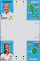 Thematik: Sport / Sport: 2007, DOMINICA And NEVIS: Cricket World Cup In The Caribbean Two Complete S - Autres & Non Classés