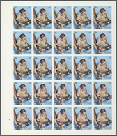 Thematik: Tiere-Affen / Animals-monkeys: 1972. Sharjah. Progressive Proof (5 Phases) In Complete She - Scimmie