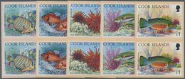 Thematik: Tiere-Fische / Animals-fishes: 1994, COOK ISLANDS: Life On The Coral Reef Complete Set Of - Fishes