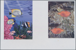 Thematik: Tiere-Fische / Animals-fishes: 2003, MALDIVES And GUYANA: Fishes Horizontal Pair Of Two Di - Vissen