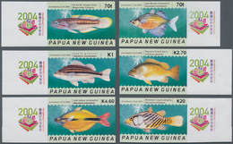 Thematik: Tiere-Fische / Animals-fishes: 2004, PAPUA NEW GUINEA: Freshwater Fishes Complete IMPERFOR - Fishes