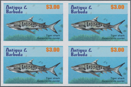 Thematik: Tiere-Fische / Animals-fishes: 2010, Antigua & Barbuda. IMPERFORATE Block Of 4 For The $3 - Poissons