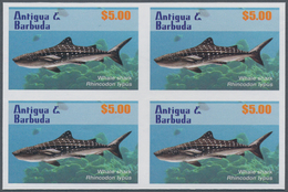 Thematik: Tiere-Fische / Animals-fishes: 2010, Antigua & Barbuda. IMPERFORATE Block Of 4 For The $5 - Fische