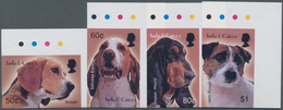 Thematik: Tiere-Hunde / Animals-dogs: 2003, TURKS & CAICOS ISLANDS: Dogs Complete IMPERFORATE Set Of - Hunde