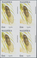 Thematik: Tiere-Insekten / Animals-insects: 2002, Mauritius. IMPERFORATE Block Of 4 For The 6rs Valu - Autres & Non Classés