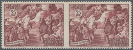 Thematik: Tiere-Pferde / Animals-horses: 1951, Vatikan 25 L Red-brown "Council Of Chalcedon", Horizo - Chevaux