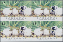 Thematik: Tiere-Reptilien / Animals-reptiles: 2005, Barbados. IMPERFORATE Block Of 4 For The $2 Valu - Autres & Non Classés