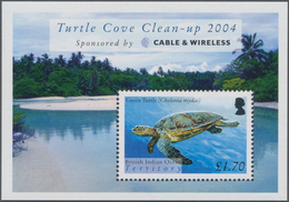 Thematik: Tiere-Schildkröten / Animals-turtles: 2005, BRITISH INDIAN OCEAN TERRITORY: Turtles (Green - Tortugas