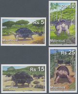 Thematik: Tiere-Schildkröten / Animals-turtles: 2009, Mauritius. Complete Set "Extinct Turtle Specie - Schildpadden