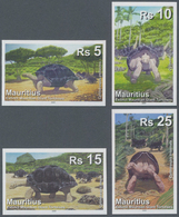 Thematik: Tiere-Schildkröten / Animals-turtles: 2009, Mauritius. Complete Set "Extinct Turtle Specie - Tortugas