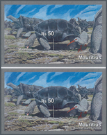 Thematik: Tiere-Schildkröten / Animals-turtles: 2009, Mauritius. IMPERFORATE Souvenir Sheet In A Ver - Tortugas