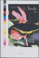 Thematik: Tiere-Schmetterlinge / Animals-butterflies: 2003, TUVALU: Butterfly 'Polydamas Swallowtail - Papillons