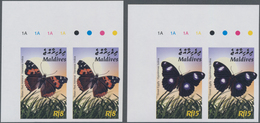 Thematik: Tiere-Schmetterlinge / Animals-butterflies: 2003, MALDIVES: Butterflies Complete Set Of Fo - Farfalle