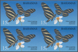 Thematik: Tiere-Schmetterlinge / Animals-butterflies: 2008, Bahamas. IMPERFORATE Block Of 4 For The - Papillons