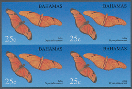 Thematik: Tiere-Schmetterlinge / Animals-butterflies: 2008, Bahamas. IMPERFORATE Block Of 4 For The - Papillons