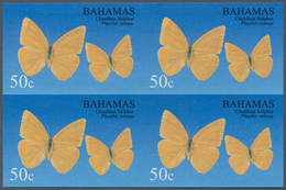 Thematik: Tiere-Schmetterlinge / Animals-butterflies: 2008, Bahamas. IMPERFORATE Block Of 4 For The - Vlinders