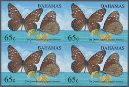 Thematik: Tiere-Schmetterlinge / Animals-butterflies: 2008, Bahamas. IMPERFORATE Block Of 4 For The - Farfalle