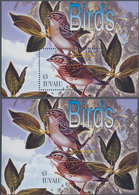 Thematik: Tiere-Vögel / Animals-birds: 2003, TUVALU: Birds 'Grasshopper Sparrow' (Ammodramus Savanna - Sonstige & Ohne Zuordnung