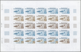 Thematik: Tiere-Wasservögel / Animals-water Birds: 1983, F.S.A.T. Complete Color Proof Sheet Of 25 F - Altri & Non Classificati