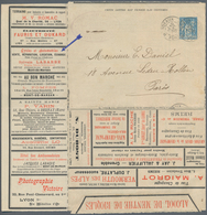 Thematik: Verkehr-Auto / Traffic-car: 1901, France. Advertisement Letter Card 15c Allegory On Both S - Automobili
