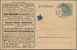 Thematik: Verkehr-Auto / Traffic-car: 1914, German Reich. Entire Postcard 5 Pf Germania On The Front - Automobili