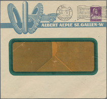 Thematik: Verkehr-Auto / Traffic-car: 1920, Switzerland. Company Window Entire Cover 15c Tell With I - Auto's