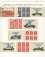 Thematik: Verkehr-Auto / Traffic-car: 1927, Belgium. Opened And Fanned Out Stamp Booklet (on Album P - Auto's