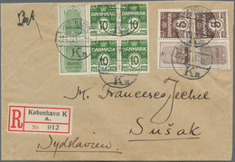 Thematik: Verkehr-Auto / Traffic-car: 1929, Denmark. Nice Franking On Registered Cover From "Copenha - Cars