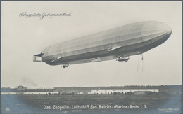 Thematik: Zeppelin / Zeppelin: 1910 (ca). German Empire Pioneer Zeppelin Airship Real Photo Postcard - Zeppelines