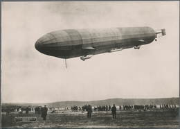 Thematik: Zeppelin / Zeppelin: 1911. Original, Period Photo Of The Pioneering Airship Schwaben In It - Zeppelin