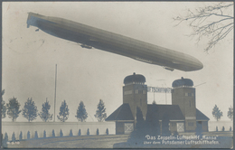 Thematik: Zeppelin / Zeppelin: 1913. Very Scarce Early Sanke Real Photo Postcard Of Hansa Airship At - Zeppelin