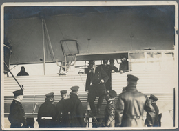 Thematik: Zeppelin / Zeppelin: Original, Private, WWI-era Photograph Of Admiral Tirpitz Descending F - Zeppelines