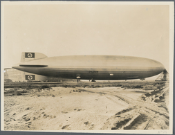 Thematik: Zeppelin / Zeppelin: 1936. Original, Period, Photograph Of The Hindenburg Zeppelin LZ129 A - Zeppelines