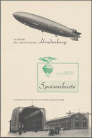 Thematik: Zeppelin / Zeppelin: 1937. Original Menu From On Board The Hindenburg Zeppelin During Its - Zeppelines