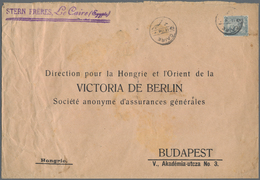 Ägypten: 1904 Printed Envelope Used From Cairo To Budapest, Franked By 5pi. Grey Tied By Cairo '13.I - 1866-1914 Khedivaat Egypte