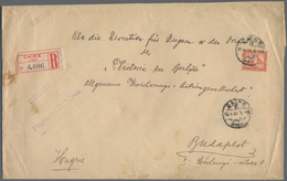 Ägypten: 1908 Printed Envelope Used Registered From Cairo To Budapest, Franked By 2pi. Orange-brown - 1866-1914 Ägypten Khediva