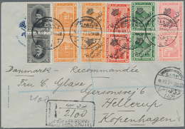 Ägypten: 1923 (16th Nov.), Registered Envelope Of Shepheard's Hotel, Cairo To Hellerup, Copenhagen, - 1866-1914 Khédivat D'Égypte