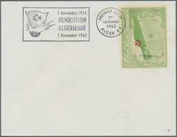 Algerien: 1962, 1.00+9.00 For Algerian Revolution On Unaddressed FDC, Scarce! - Brieven En Documenten