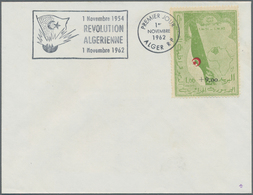 Algerien: 1962, 1.00+9.00 For Algerian Revolution On Unaddressed FDC, Scarce! - Lettres & Documents