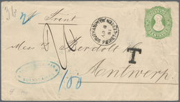 Argentinien - Ganzsachen: 1881: "SOUTHAMPTON PACKET LETTER AP 8 1881" Ship Mail Cancellation On Arge - Postwaardestukken
