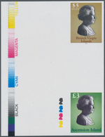 Ascension: 2003, QEII Definitive Issue Vertical IMPERFORATE Gutter Pair With British Virgin Is. Stam - Ascension (Ile De L')