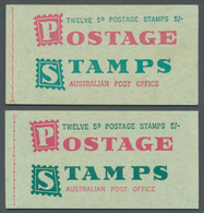 Australien - Markenheftchen: 1953/1965, Six Different QEII Booklets 3s.6d. To 5s. Containing Some Di - Postzegelboekjes