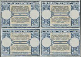 Australien - Ganzsachen: 1947. International Reply Coupon 7d (London Type) In An Unused Block Of 4. - Entiers Postaux