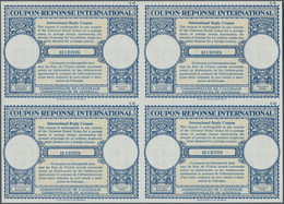 Australien - Ganzsachen: 1965. International Reply Coupon 12 Cents (London Type) In An Unused Block - Postal Stationery