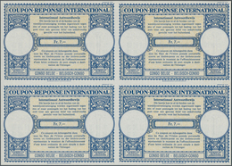 Belgisch-Kongo: 1958. International Reply Coupon Fr. 7.- (London Type) In An Unused Block Of 4. Issu - Lettres & Documents