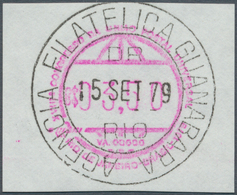 Brasilien - Automatenmarken: 1979, UPU Congress, 3.50cr. Lilac, Neatly Oblit. By Full Centric Strike - Viñetas De Franqueo (Frama)